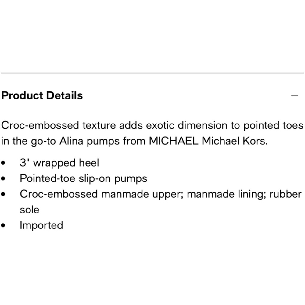 Michael Kors Pink Croc-Embossed Heels - Picture 11 of 11